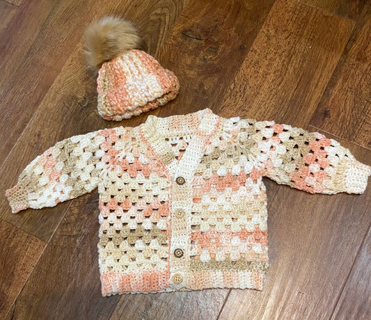 Baby button up sweater set